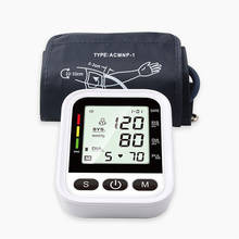 Monitor Digital de presión arterial para la parte superior del brazo, medidor de pulso y ritmo cardíaco, tonómetro, esfigmomanómetro, pulsómetro 2024 - compra barato
