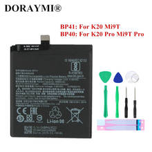 Original DORAYMI Phone Battery for Xiaomi Redmi K20 Pro Bateria 4000mAh K20Pro Mi9T Pro BP41 BP40 Replacment Batterie 2024 - buy cheap