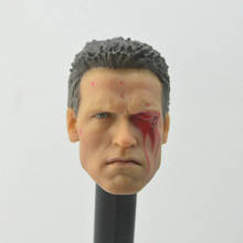 Custom 1/6 Scale T1 T800 Tough guy Arnold Schwarzenegger War Damage Head Sculpt Headplay for 12" HT Action Figure Body 2024 - buy cheap