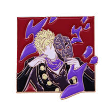 Pino de esmalte jojos aventura bizarra broche dio brando 2024 - compre barato