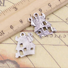 10pcs Charms Haunted House 23x19mm Tibetan Silver Color Pendants Antique Jewelry Making DIY Handmade Craft Pendant 2024 - buy cheap