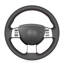 Hand-stitched Black Genuine Leather Car Steering Wheel Cover for Nissan Murano 2004-2008 Altima 2004 2005 2006 2024 - buy cheap