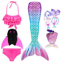 2020 Kids Princess Little Mermaid Tail for Swimming Costume Mermaid Party Children Swimsuit Girls Bathing Suit Costume For Girls 2024 - buy cheap