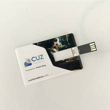 Over 10 Pic Free Customize Logo Printing USB Flash Drive Bank Card Economic Pendrive 32GB 16GB 8GB 4GB Memory Stick High Quality 2024 - buy cheap