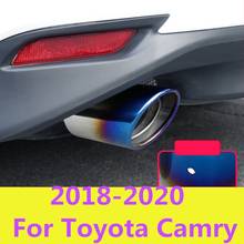 Silenciador de tubo de escape para coche Toyota Camry 8th Sedan, accesorios de revestimiento de garganta trasera, modificado, 2018-2020 2024 - compra barato