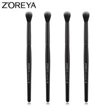 ZOREYA Black Crease Eye Shadow Makeup Brushes Soft Synthetic Hair Portable Eye Makeup Set Travel Cosmetic Brush For Make Up 2024 - buy cheap