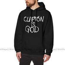 Eric Clapton Hoodie Clapton Is God White On Black Hoodies Streetwear Nice Pullover Hoodie Cotton Men Big Long Sleeve Hoodies 2024 - buy cheap