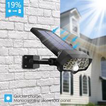 Detector de luz Solar para exteriores, luz de seguridad con Sensor de movimiento, 3 modos de iluminación, impermeable, ajustable, para pared de jardín, 2835led 2024 - compra barato