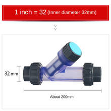 Válvula de filtro plástico upvc 1 peça, purificador de tubulação de água potável tipo y para uso doméstico 2024 - compre barato