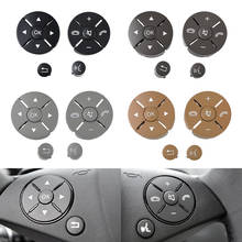 Botones de volante de coche, Kit de cubierta embellecedora de interruptor de Control para Mercedes Benz W204 X204 W212 C E GLK clase C180 C260 E200 2024 - compra barato