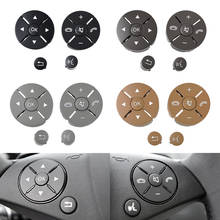 Car Steering Wheel Buttons Control Switch Trim Cover Kit For Mercedes Benz W204 X204 W212 C E GLK Class C180 C260 E200 2024 - buy cheap