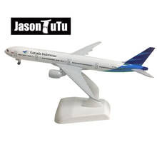 JASON TUTU 20cm Garuda Indonesia Boeing 777 Airplane Model Plane Model Aircraft Diecast Metal 1/300 Scale Planes Drop shipping 2024 - buy cheap