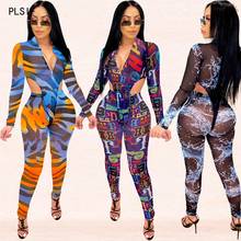 Special print design 2 piece set hollow out design triangle shorts bodysuits + leggings two piece set sexy lady beach sports set 2024 - buy cheap
