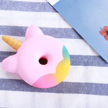 Kawaii 12CM Big Donut Unicorn Jumbo Squishy Slow Rising Pink Unicorn Doughnut Squeeze Fun Toys For Children Antistress 2024 - buy cheap