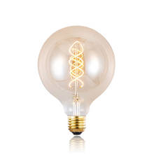 G125 Эдисон мягкие светодиодный нити E27 AC220V светодиодный лампы 2200K теплый для бара День рождения Новый год украшения COB светильник лампа DIY светодиодный 2024 - купить недорого