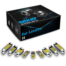 Seker-lâmpada automotiva canbus, luz led interna para lexus is 200, 250, 300, 350, f, 200t, is200, is250, is300, is350, isf, is200t, 2001 a 2018 2024 - compre barato