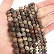 Natural Stone Beads Frosted Flower Agate Round Loose Beads for Jewelry Making Needlework Bracelet DIY 4-12 MM 2024 - buy cheap