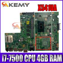 X541UAK i7-7500 CPU 4GB RAM Mainboard REV 2.0 For ASUS X541UVK X541UA X541UAK laptop motherboard 100% Tested 2024 - buy cheap
