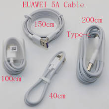 Original Huawei Super Charger Cable 5A 3.1 USB Type C Cable For huawei MATE 9 10 20 Pro P9 P10 P20 Pro Honor 9 10 v10 Note 10 2024 - buy cheap
