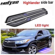Newest LED light side step running board side bar for Toyota Highlander Kluger 2015-2019, ISO9001 quality, real high quality 2024 - buy cheap
