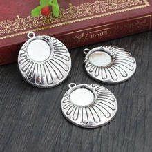 8pcs 12mm Inner Size Antique Silver Plated Fashion Style Cabochon Base Cameo Setting Charms Pendant-A2-12 2024 - buy cheap