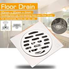 Xueqin Anti-backflow Mothproof Floor Drain Bathroom Deodorant Shower Single Use Stainless Steel Square Floor Drain 95mm*95mm 2024 - buy cheap