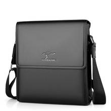 Brand kangaroo Business Men Messenger Bag vintage Leather Crossbody Shoulder Bag for male brand Casual Man Handbags Fashion bags 2024 - buy cheap