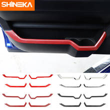 SHINEKA Interior Mouldings ABS Car Front Rear Door Storage Box Decoration Strip Stickers for Dodge RAM 1500 2010-2017 Styling 2024 - buy cheap