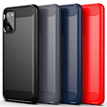 Funda de silicona para Samsung Galaxy A02S, carcasa de fibra de carbono a prueba de golpes para Samsung A02S, A32, A42, M12, S21, S20FE 2024 - compra barato