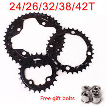 104/64BCD MTB Chainring Double/Triple Bicycle Chain Ring 24/26/32/38/42T 2*10S 3*10S Aluminum Mountain Bike Accessories 2024 - buy cheap