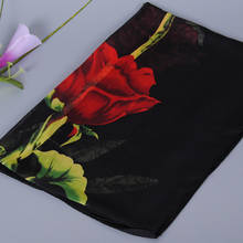 Fashion Rose Print Scarfs Women Long Soft Wrap Scarves Ladies Shawl Chiffon Scarf 2020 New Design Scarves Female Платок Женский 2024 - купить недорого