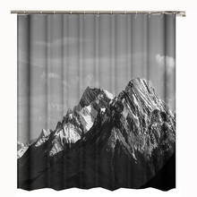 snow mountain shower curtain bathroom curtain waterproof polyester bath curtain shower 2024 - buy cheap