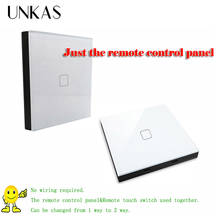 UNKAS Smart Home Wireless 433Mhz(1527 Chip) White Switch Shape Remote Control Touch Controller Outlet 2024 - buy cheap