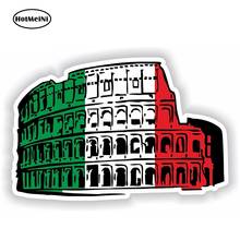 HotMeiNi 13cm x 9.1cm Colosseum Rome Italy Italia Flag Sticker Car Bumper Decal Helmet Laptop Decor Waterproof Car Styling 2024 - buy cheap