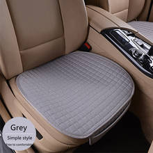 Чехол для автомобильного сиденья из льняной ткани, всесезонный дышащий защитный коврик для передних и задних сидений, аксессуары для авто 2024 - купить недорого