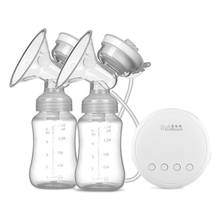 Double Electric Breast Pumps Powerful Nipple Suction USB Electric Breast Pump with baby milk bottle Breast Pumps BPA free 2024 - купить недорого