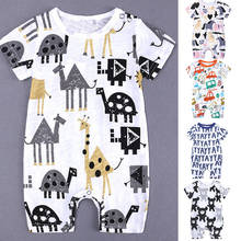 Summer Baby Boy Clothes Print Bodysuit Toddler Kids Baby Boys Cartoon Print Romper Jumpsuit Outfit Clothes Summer Fashion Romper 2024 - buy cheap