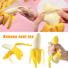 Decompression Toys Peeling Banana Squishy Slow Rising Jumbo Lanyard Squishy Funny Stress Antistress Banana Toy For Children Gift 2024 - buy cheap