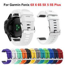 26 22MM Watchband Strap for Garmin Fenix 5 5X 3 3HR 6X 6 6S Pro S60 MK1 D2 Watch 20MM Quick Release Silicone Easyfit Wrist Band 2024 - buy cheap