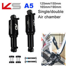 KS A5-amortiguador de cilindro trasero para bicicleta, piezas de bicicleta de aire doble, individual, 125mm / 150mm / 165mm / 190mm 2024 - compra barato