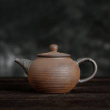 Tetera de cerámica con rosca de piedra, juego de té de Kung Fu, japonesa, hecha a mano, Retro, Pu'er 2024 - compra barato