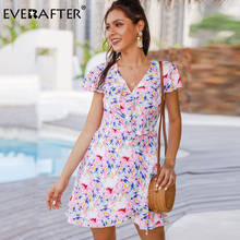 Платье EVERAFTER Tie dye женское, пляжный сарафан для отдыха 2024 - купить недорого