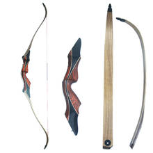 Новый Традиционный охотничий Рекурсивный лук и стрела из цельного дерева, импортный прозрачный лук, оборудование для стрельбы на открытом воздухе 2024 - купить недорого
