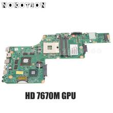 Материнская плата NOKOTION для ноутбука TOSHIBA Satellite L855 L850 V000275440 DK10FG-6050A2509901-MB-A02 HD4000 HD 7670M DDR3 2024 - купить недорого