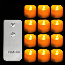 12Pcs Battery Operated Tealight Candles with Remote Controller Fake Led Candle Light for Xmas Wedding Pary Festival Celebration 2024 - buy cheap