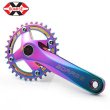 Boarse revestimento a vácuo manivela da bicicleta roda de manivela 104bcd mtb crankset 170mm mountain bike estreita ampla chainring titanizing 2024 - compre barato