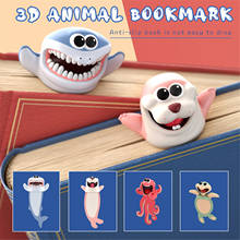 4/10pc Original Cute Animal Action Pvc Material Funny Bookmarks 3d Stereo Cartoon Bookmark School Supplies Stationery For Books 2024 - buy cheap