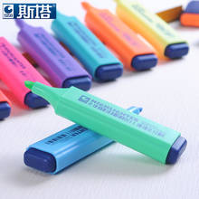 STA-rotuladores permanentes de alta capacidad, 8 colores, marcadores para resaltar, papelería escolar, Surligneur 2024 - compra barato