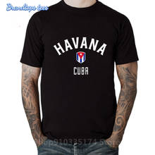 Vintage Shield Design Havana Cuba T shirt homme Cuban Pride tshirt Retro Hot Summer Style Cuban Flag T-shirts Habana Tees hombre 2024 - buy cheap