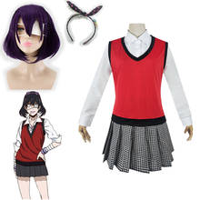 Ikishima Midari Cosplay Costume Kakegurui Compulsive Gambler Girl Wigs and Accessories JK Uniform Schoolgirl School Suit 2024 - buy cheap